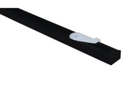 Gardinia Vorhangschienen-Set Lucy 1-läufig Schwarz-Matt 230 cm