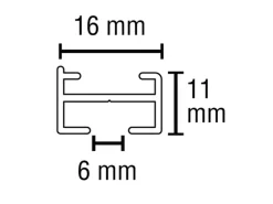 Gardinia Vorhangschienen-Set Lucy 1-läufig Schwarz-Matt 230 cm