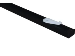 Gardinia Vorhangschienen-Set Lucy 1-läufig Schwarz-Matt 160 cm