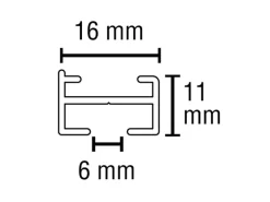 Gardinia Vorhangschienen-Set Lucy 1-läufig Schwarz-Matt 160 cm