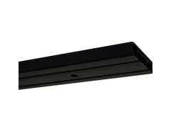 Gardinia Vorhangschienen-Set 2-Lauf Schwarz 210 cm