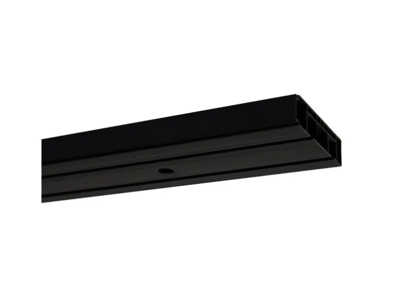 Gardinia Vorhangschienen-Set 2-Lauf Schwarz 210 cm