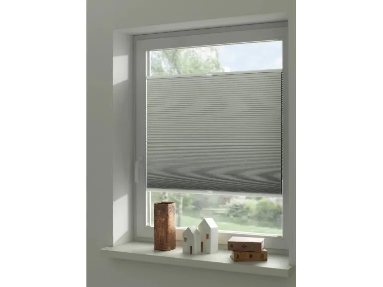 Gardinia Wabenplissee Concept Thermo energiesparend Abdunklung 40 x 130 cm Weiß