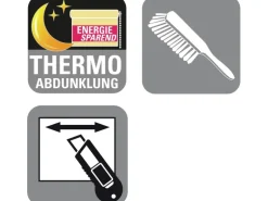 Gardinia Wabenplissee Concept Thermo energiesparend Abdunklung 70 x 130 cm Weiß