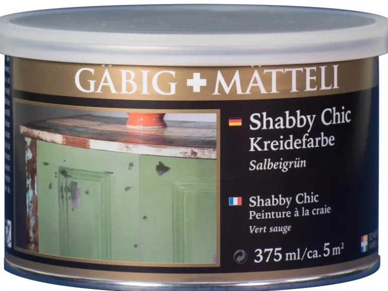Gäbig+Mätteli Shabby Chic Kreidefarbe Salbeigrün matt 375 ml