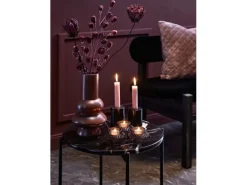 Getrockneter Dekostrauß Lilie Midnight Mystery 95 cm Lila-Schwarz