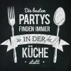 Glas-Art Küchenpartys 20 cm x 20 cm