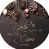 Glasbild Liebe & Essen 30 cm x 30 cm