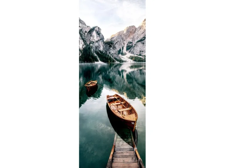 Glasbild Wildsee III 80 cm x 30 cm