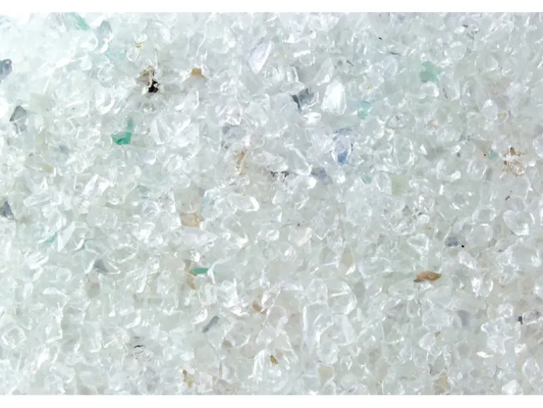 Glassplitt Kristall-Klar 4 - 8 mm 10 kg PE-Sack