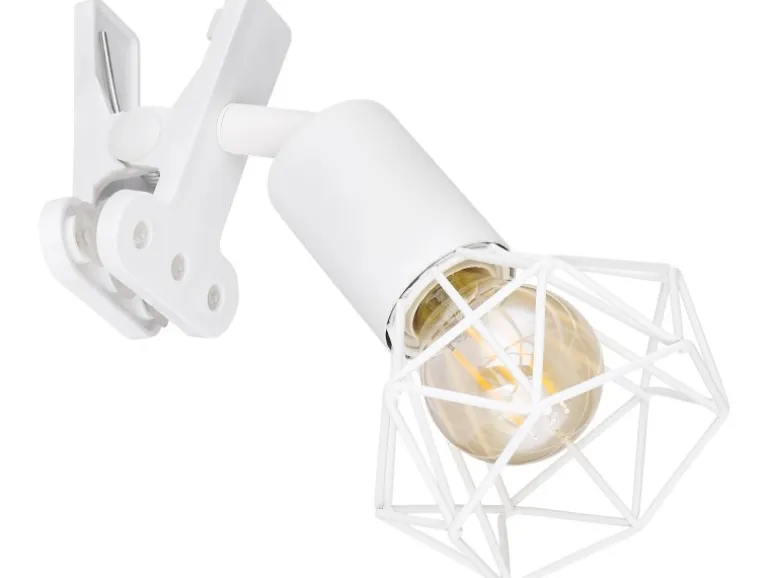 Globo Klemmstrahler Xara I 1-flammig Weiß matt 170 x 92 x 180 mm