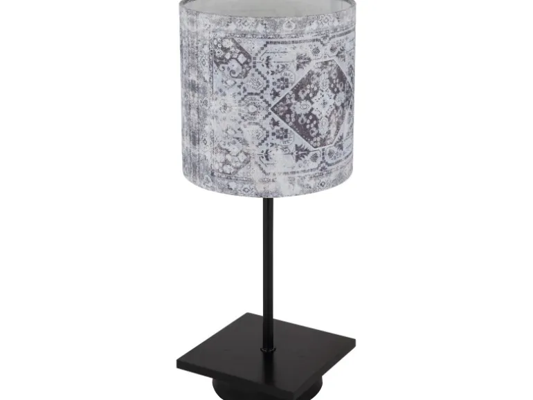 Globo Tischlampe Gabriele 1-flammig Schwarz matt 150 x 350 mm