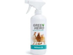 GreenHero Milben-Ex Milbenspray für Hühner - aus Palmarosa Blättern