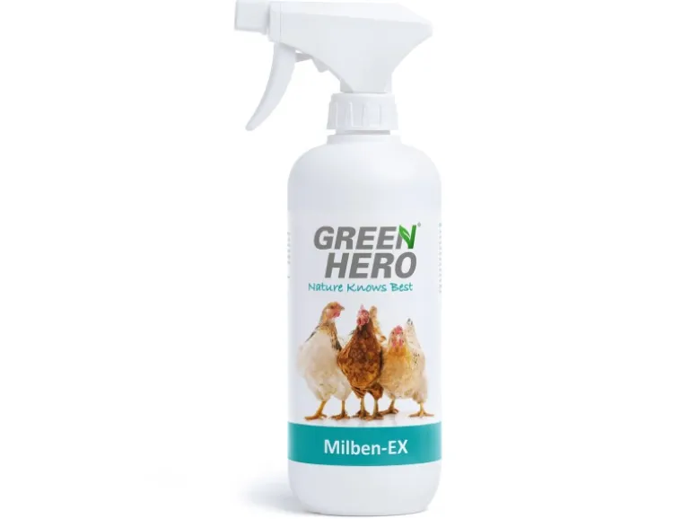 GreenHero Milben-Ex Milbenspray für Hühner - aus Palmarosa Blättern