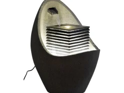 Großer Design-Gartenbrunnen in Ei-Form 49,5 cm x 49,5 cm x 66,5 cm