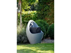 Großer Design-Gartenbrunnen in Ei-Form 49,5 cm x 49,5 cm x 66,5 cm
