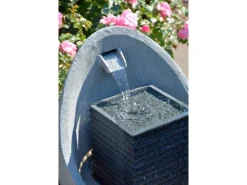 Großer Design-Gartenbrunnen in Ei-Form 49,5 cm x 49,5 cm x 66,5 cm