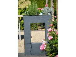 Großer Design-Gartenbrunnen mit Pflanzen-Option 54,5 cm x 19 cm x 76 cm