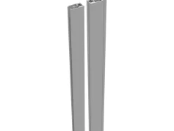 GroJa Adapterleisten Set inkl. Bürstendichtung 180 cm Silbergrau