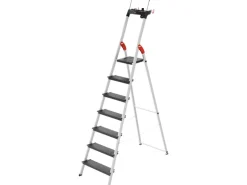 Hailo Alu-Sicherheits-Stehleiter L100 TopLine 7-stufig