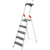 Hailo Alu-Sicherheits-Stehleiter L100 TopLine 5-stufig