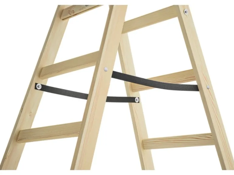 Hailo Holz-Doppelsprossenleiter H40 StandardLine 2 x 6 Sprossen