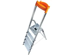 Hailo L58 Alu-Sicherheits-Stehleiter 5-stufig