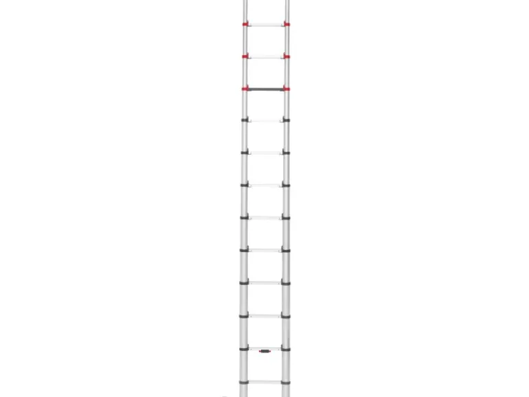 Hailo Sicherheits-Teleskopleiter FlexLine 380 Aluminium 13-stufig bis 150 kg