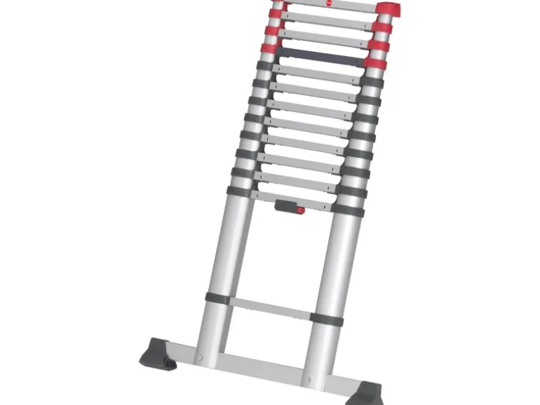 Hailo Sicherheits-Teleskopleiter FlexLine 380 Aluminium 13-stufig bis 150 kg
