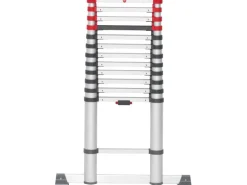 Hailo Sicherheits-Teleskopleiter FlexLine 380 Aluminium 13-stufig bis 150 kg