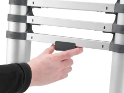 Hailo Sicherheits-Teleskopleiter FlexLine 320 Aluminium 11-stufig bis 150 kg