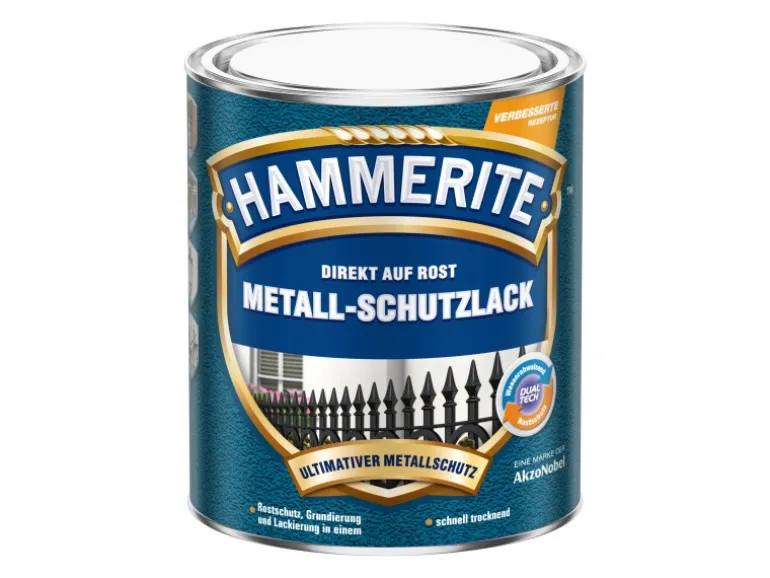 Hammerite Metall-Schutzlack Dunkelgrün Hammerschlag 750 ml