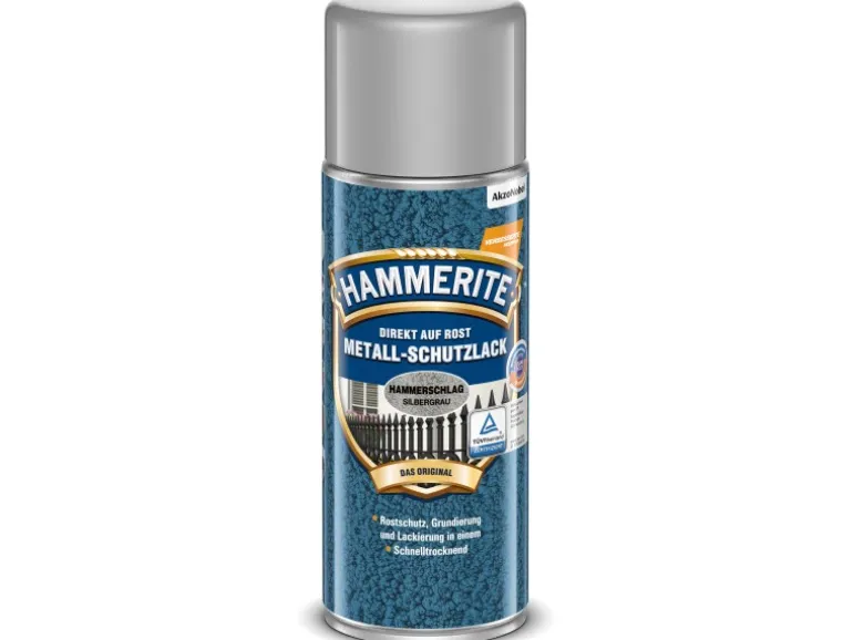 Hammerite Metall-Schutzlack-Spray Silbergrau Hammerschlag 400 ml