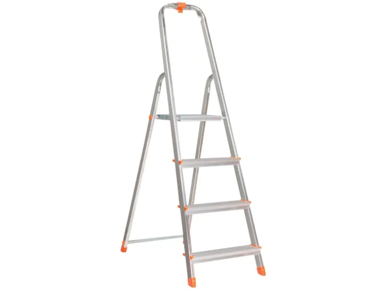 Haushaltsleiter 4-stufig Aluminium