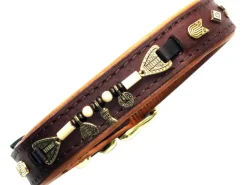 Heim Hundehalsband Buffalo Breite 25 mm Länge 65 cm Braun/Cognac
