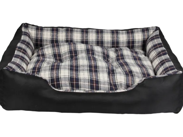 Heim Hunde-und Katzenbett mit herausnehmbarem Kissen 75 cm x 58 cm x 19 cm