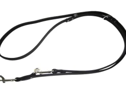 Heim Hunde-Vorführleine Softleder Breite 14 mm Länge 300 cm Schwarz