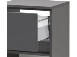Held Möbel Unterschrank Salerno 40 cm matt Grau-Graphitgrau