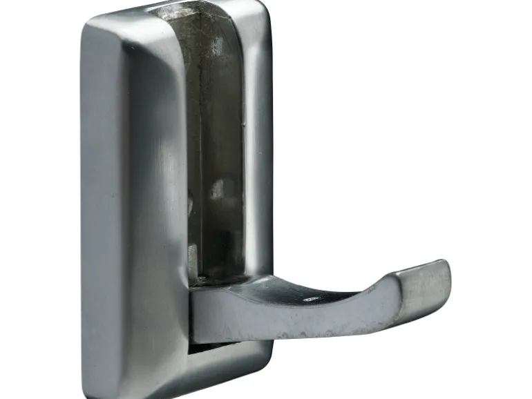 Hettich Klapp-Mantelhaken 33 x 70 x 61 mm Zinkdruckguss Aluminium-Optik 1 Stück