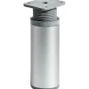Hettich Möbelfuß Rund 100 - 115 mm x Ø 40 mm Stahl Aluminium-Optik 1 Stück