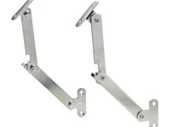 Hettich Mini Klappenhalter Stahl 130 mm Vernickelt 2 Stück