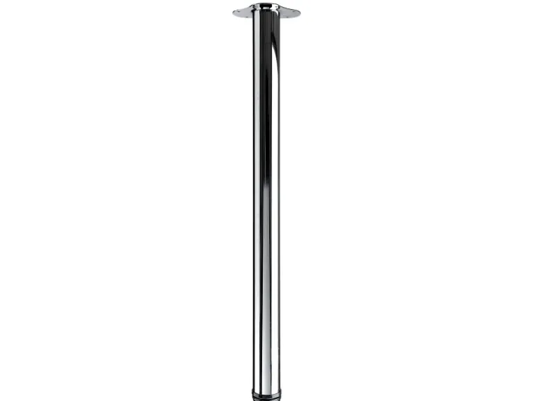 Hettich Tischbein Ø 60 mm 840 mm Chrom inkl. Montageplatte