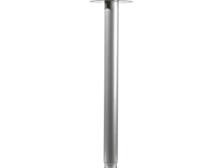 Hettich Tischbein Ø 50 mm x 600 - 900 mm Silber inkl. Montageplatte