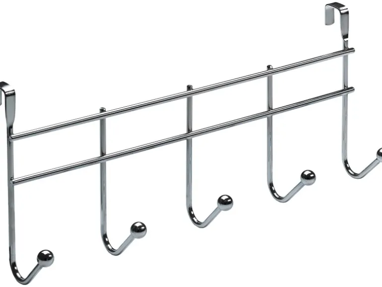 Hettich Türgarderobe mit 5 Haken verchromt