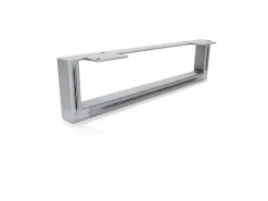 HEVVA Möbelbein GRAZ 10 cm Hoch 40 cm Tief 1 Stück Rohstahl-Klarlack