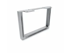 HEVVA Möbelbein GRAZ 20 cm Hoch 30 cm Tief 1 Stück Rohstahl-Klarlack