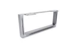 HEVVA Möbelbein GRAZ 15 cm Hoch 35 cm Tief 1 Stück Rohstahl-Klarlack