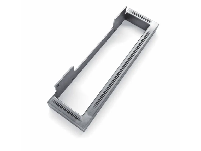 HEVVA Möbelbein GRAZ 15 cm Hoch 20 cm Tief 1 Stück Rohstahl-Klarlack