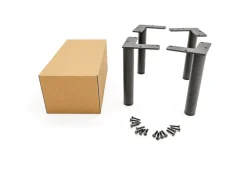 HEVVA Möbelfüße LINZ Schwarz 20 cm Hoch 4er Set