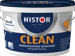 Histor Clean Wandfarbe Weiß seidenmatt 5 l